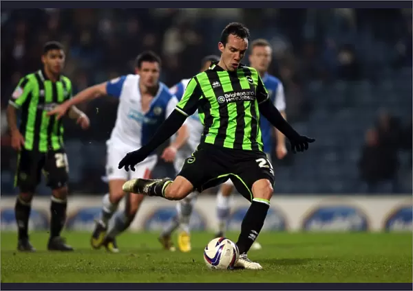 Last-Minute Drama: David Lopez Scores for Brighton & Hove Albion to Secure 1-1 Draw against Blackburn Rovers (January 22, 2013)