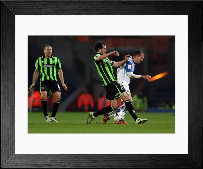 Framed Print : Gordon Greer Tackles Jordan Rhodes: Intense Moment from Blackburn vs. Brighton, Npower Championship (January 22, 2013) Framed Print : Gordon Greer Tackles Jordan Rhodes: Intense Moment from Blackburn vs. Brighton, Npower Championship (January 22, 2013)