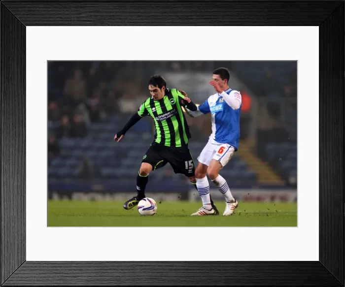 Framed Print : Vicente in Action: Brighton & Hove Albion vs. Blackburn Rovers, Npower Championship, January 22, 2013 Framed Print : Vicente in Action: Brighton & Hove Albion vs. Blackburn Rovers, Npower Championship, January 22, 2013