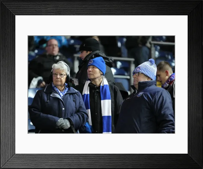 Framed Print : 2012-13 Away Game: Brighton & Hove Albion vs. Blackburn Rovers - Showdown at Ewood Park