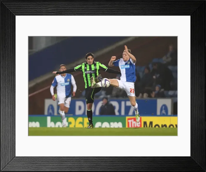 Framed Print : Brighton & Hove Albion vs. Blackburn Rovers (Away): A Look Back at the 2012-13 Season's Game (22-01-2013) Framed Print : Brighton & Hove Albion vs. Blackburn Rovers (Away): A Look Back at the 2012-13 Season's Game (22-01-2013)
