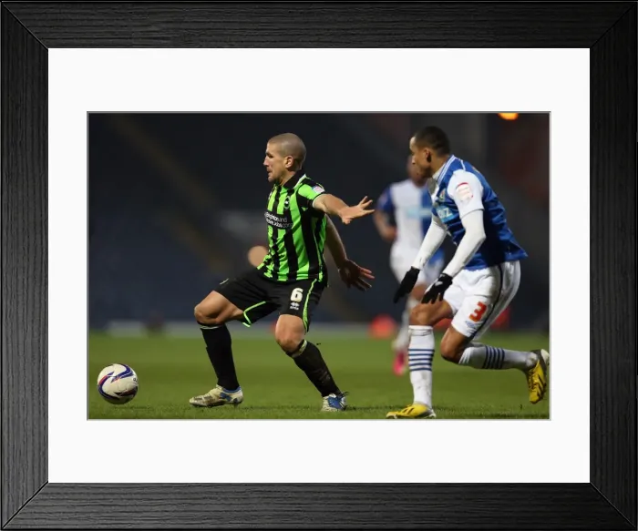 Framed Print : Brighton's El-Abd in Action against Blackburn, Npower Championship 2013 Framed Print : Brighton's El-Abd in Action against Blackburn, Npower Championship 2013