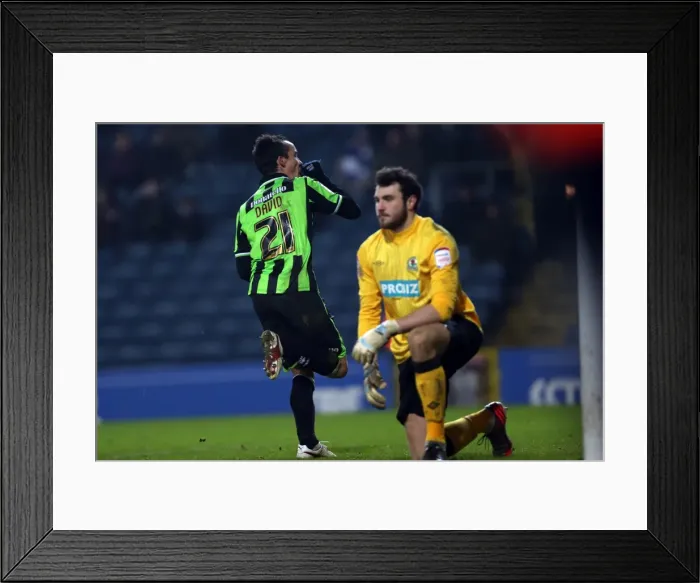 Framed Print : Last-Minute Drama: David Lopez Scores the Equalizer for Brighton & Hove Albion against Blackburn Rovers (January 22, 2013) Framed Print : Last-Minute Drama: David Lopez Scores the Equalizer for Brighton & Hove Albion against Blackburn Rovers (January 22, 2013)
