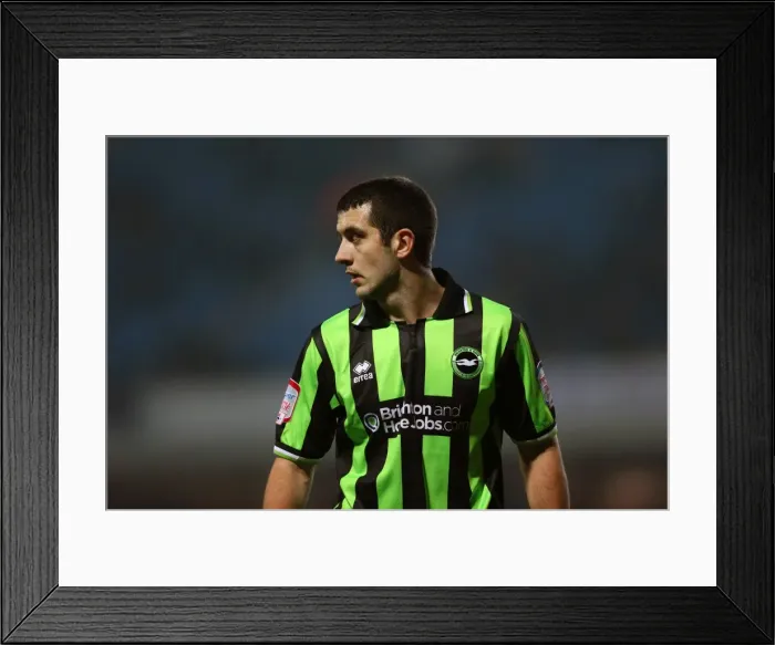 Framed Print : Gary Dicker of Brighton & Hove Albion in Action Against Blackburn Rovers, Npower Championship, January 22, 2013 Framed Print : Gary Dicker of Brighton & Hove Albion in Action Against Blackburn Rovers, Npower Championship, January 22, 2013