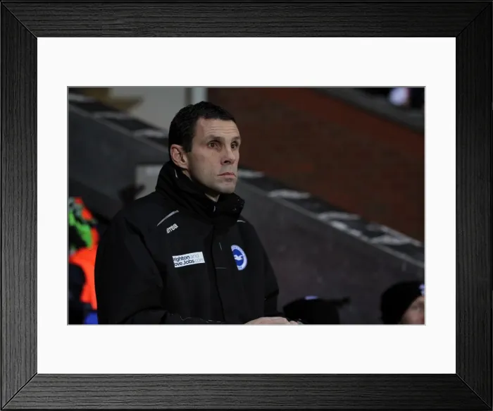 Framed Print : Gus Poyet Leads Brighton & Hove Albion at Ewood Park, January 22, 2013 (Blackburn Rovers vs Brighton) Framed Print : Gus Poyet Leads Brighton & Hove Albion at Ewood Park, January 22, 2013 (Blackburn Rovers vs Brighton)