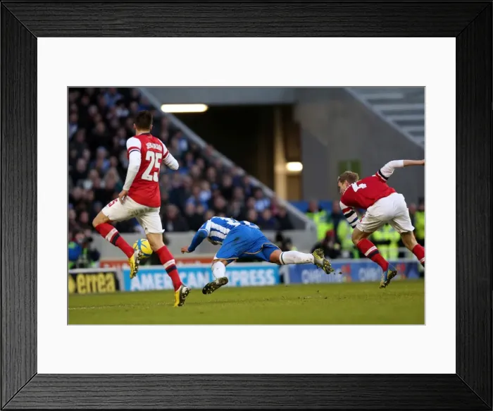 Framed Print : Leonardo Ulloa Scores First Goal for Brighton & Hove Albion in FA Cup Debut Against Arsenal (January 26, 2013) Framed Print : Leonardo Ulloa Scores First Goal for Brighton & Hove Albion in FA Cup Debut Against Arsenal (January 26, 2013)