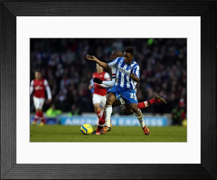 Framed Print : Brighton & Hove Albion vs Arsenal (2012-13): A Home Game Review - Arsenal's January Visit