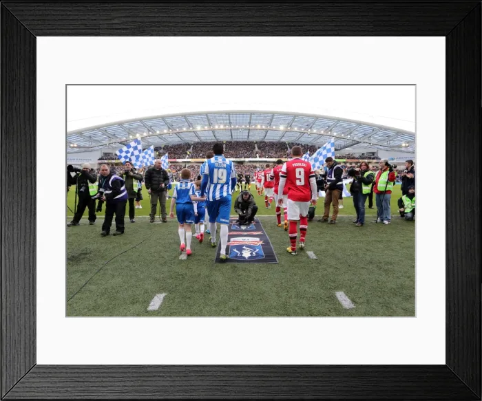 Framed Print : Brighton & Hove Albion vs Arsenal (2012-13 Season): A Home Game Review - Arsenal's January Visit