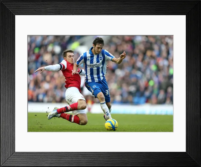 Framed Print : Brighton & Hove Albion vs Arsenal (2013) - A Home Game from the 2012-13 Premier League Season