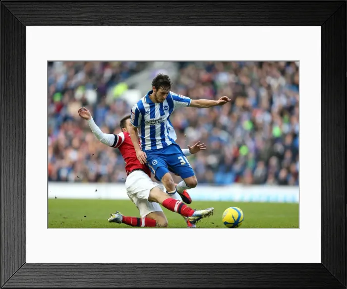 Framed Print : Brighton & Hove Albion vs Arsenal (2012-13): A Past Home Game