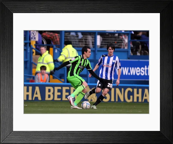 Framed Print : David Lopez in Action: Sheffield Wednesday vs. Brighton & Hove Albion, Npower Championship, February 2013 Framed Print : David Lopez in Action: Sheffield Wednesday vs. Brighton & Hove Albion, Npower Championship, February 2013