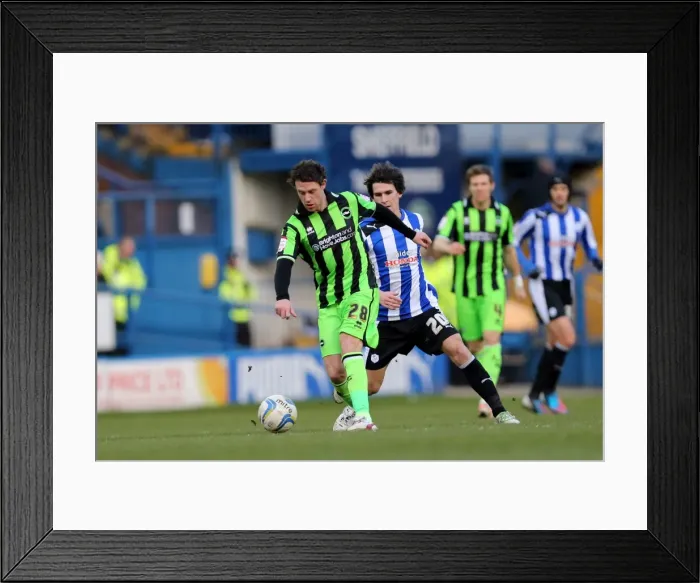 Framed Print : Intense Moment: Wayne Bridge's Focus at Hillsborough - Brighton & Hove Albion vs Sheffield Wednesday, February 2, 2013 Framed Print : Intense Moment: Wayne Bridge's Focus at Hillsborough - Brighton & Hove Albion vs Sheffield Wednesday, February 2, 2013