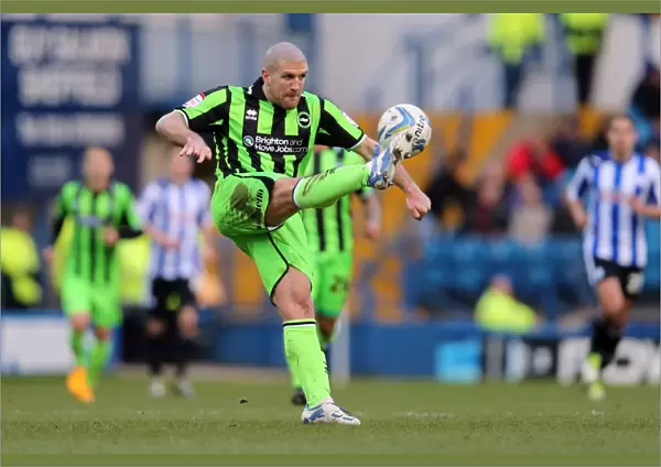 Brighton & Hove Albion's Adam El-Abd Saves the Day: Clearing the Ball at Sheffield Wednesday, February 2013