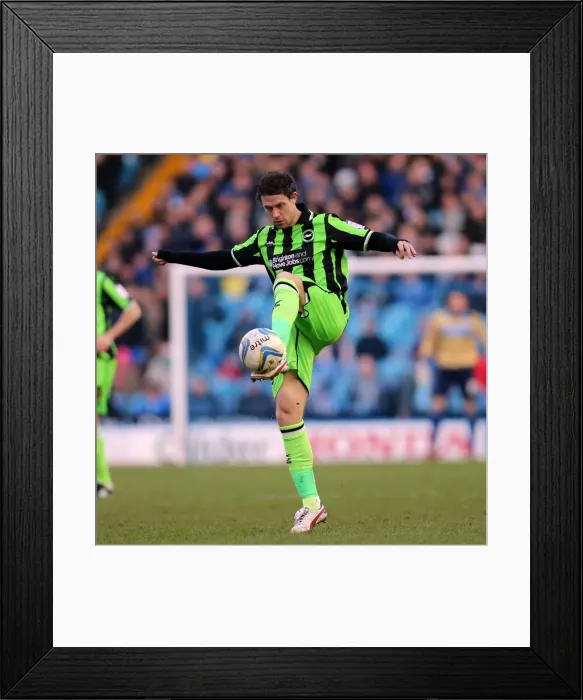 Framed Print : Brighton & Hove Albion's Wayne Bridge in Action Against Sheffield Wednesday, February 2, 2013 Framed Print : Brighton & Hove Albion's Wayne Bridge in Action Against Sheffield Wednesday, February 2, 2013
