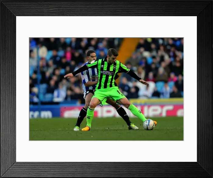 Framed Print : Brighton & Hove Albion vs Sheffield Wednesday (Away) - 02-02-2013: Season 2012-13 Away Game Framed Print : Brighton & Hove Albion vs Sheffield Wednesday (Away) - 02-02-2013: Season 2012-13 Away Game