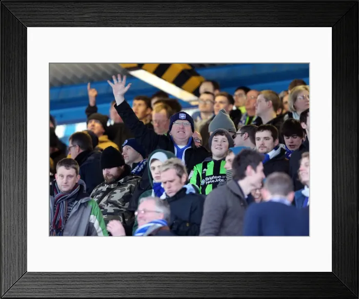 Framed Print : Brighton & Hove Albion vs Sheffield Wednesday: 2012-13 Away Game Framed Print : Brighton & Hove Albion vs Sheffield Wednesday: 2012-13 Away Game