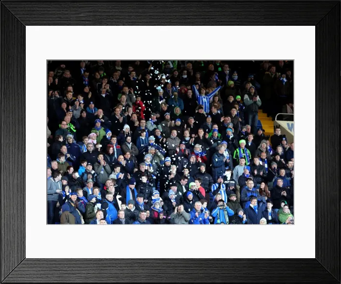Framed Print : Brighton & Hove Albion vs. Sheffield Wednesday: A 2012-13 Season Flashback - 02-02-2013 Away Game Framed Print : Brighton & Hove Albion vs. Sheffield Wednesday: A 2012-13 Season Flashback - 02-02-2013 Away Game