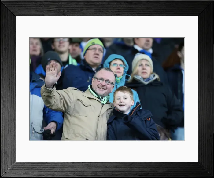 Framed Print : Sea of Supporters: Brighton & Hove Albion Away Games 2012-13