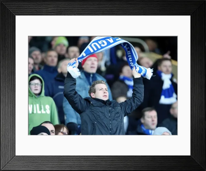 Framed Print : Brighton & Hove Albion vs Sheffield Wednesday: 2012-13 Away Game Framed Print : Brighton & Hove Albion vs Sheffield Wednesday: 2012-13 Away Game