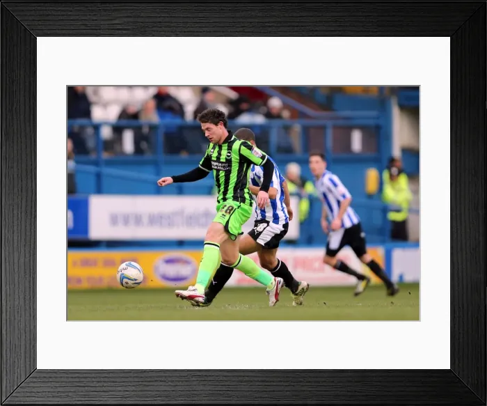 Framed Print : 2-2 Stalemate: Brighton & Hove Albion vs Sheffield Wednesday (Away), 2012-13 Season Framed Print : 2-2 Stalemate: Brighton & Hove Albion vs Sheffield Wednesday (Away), 2012-13 Season