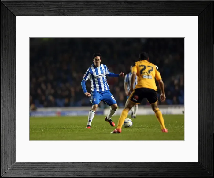 Framed Print : Vicente's Thrilling Performance: Brighton & Hove Albion vs Hull City, Npower Championship, Amex Stadium, February 9, 2013 Framed Print : Vicente's Thrilling Performance: Brighton & Hove Albion vs Hull City, Npower Championship, Amex Stadium, February 9, 2013