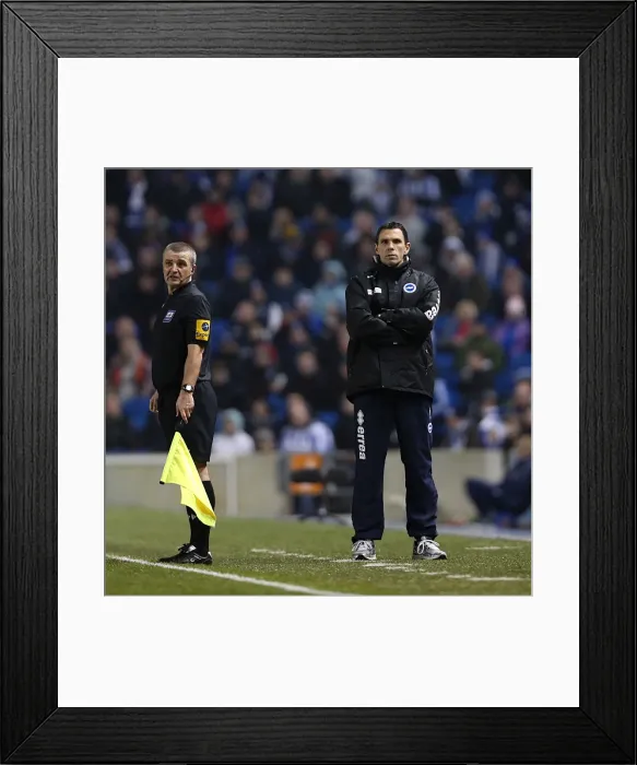 Framed Print : Gus Poyet Leads Brighton & Hove Albion Against Hull City, Npower Championship 2013 Framed Print : Gus Poyet Leads Brighton & Hove Albion Against Hull City, Npower Championship 2013