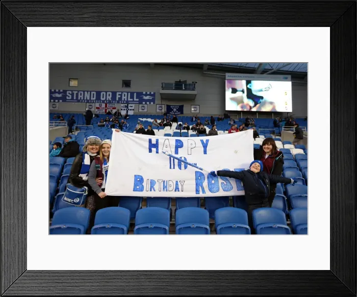 Framed Print : Brighton & Hove Albion vs. Hull City: 2012-13 Home Game Framed Print : Brighton & Hove Albion vs. Hull City: 2012-13 Home Game