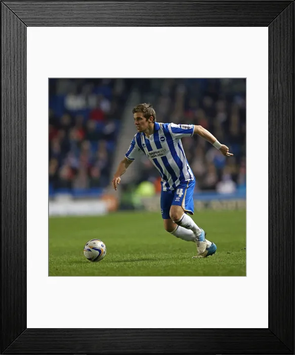 Framed Print : Dean Hammond: Brighton & Hove Albion FC's Star Midfielder