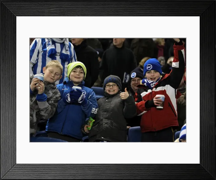 Framed Print : Brighton & Hove Albion FC: Electric Atmosphere - The Amex Stadium Crowd Shots (2012-2013) Framed Print : Brighton & Hove Albion FC: Electric Atmosphere - The Amex Stadium Crowd Shots (2012-2013)