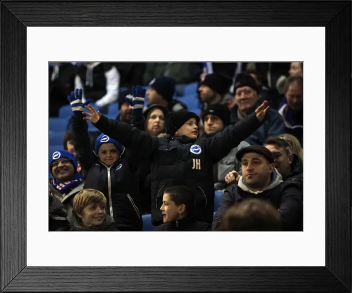Framed Print : 2012-13 Season: A Historic Home Game - Brighton & Hove Albion vs. Blackburn Rovers (12-02-2013) Framed Print : 2012-13 Season: A Historic Home Game - Brighton & Hove Albion vs. Blackburn Rovers (12-02-2013)