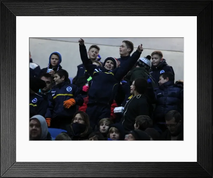 Framed Print : A Memorable Home Game: Brighton & Hove Albion vs. Blackburn Rovers (February 12, 2013) - Season 2012-13