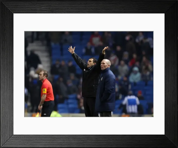 Framed Print : Brighton & Hove Albion vs. Blackburn Rovers: A Historic 2012-13 Home Match Framed Print : Brighton & Hove Albion vs. Blackburn Rovers: A Historic 2012-13 Home Match