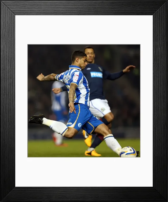 Framed Print : Brighton & Hove Albion vs. Blackburn Rovers: A Historic 2012-13 Home Game Framed Print : Brighton & Hove Albion vs. Blackburn Rovers: A Historic 2012-13 Home Game
