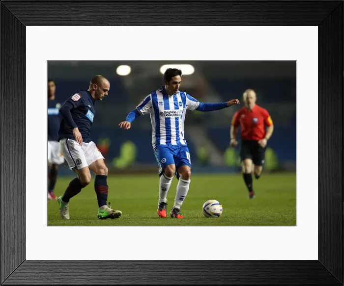 Framed Print : Brighton & Hove Albion vs. Blackburn Rovers: A Historic 2012-13 Match (February 12, 2013) - Home Game Framed Print : Brighton & Hove Albion vs. Blackburn Rovers: A Historic 2012-13 Match (February 12, 2013) - Home Game