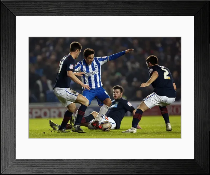 Framed Print : Brighton & Hove Albion vs. Blackburn Rovers: A Historic 2012-13 Home Game
