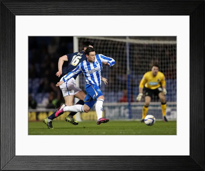 Framed Print : Brighton & Hove Albion vs. Blackburn Rovers: A Historic 2012-13 Home Match Framed Print : Brighton & Hove Albion vs. Blackburn Rovers: A Historic 2012-13 Home Match