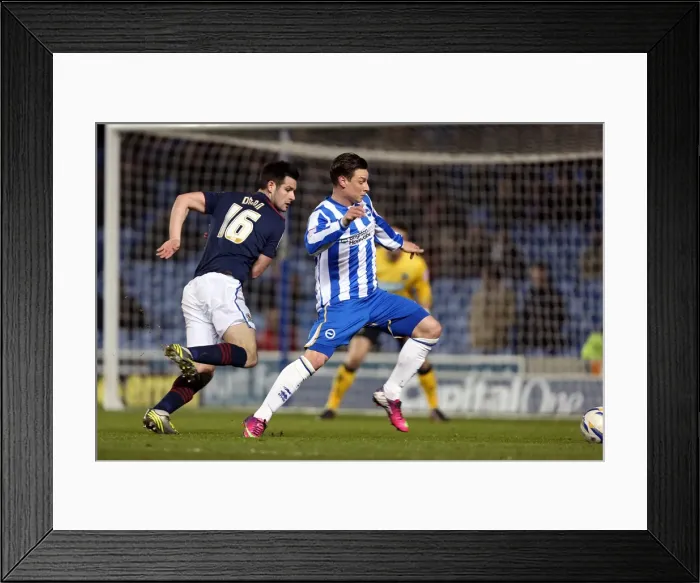 Framed Print : Brighton & Hove Albion vs. Blackburn Rovers: A Historic 2012-13 Home Match Framed Print : Brighton & Hove Albion vs. Blackburn Rovers: A Historic 2012-13 Home Match