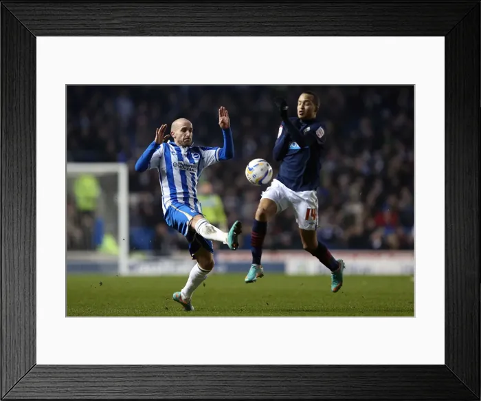 Framed Print : Clash of Titans: Bruno Saltor vs. Markus Olsson in the Intense Battle between Brighton & Hove Albion and Blackburn Rovers (February 12, 2013) Framed Print : Clash of Titans: Bruno Saltor vs. Markus Olsson in the Intense Battle between Brighton & Hove Albion and Blackburn Rovers (February 12, 2013)