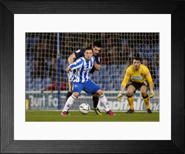 Framed Print : Hoskins Electrifying Performance: Brighton & Hove Albion vs. Blackburn Rovers, Npower Championship Clash at Amex Stadium (February 12, 2013) Framed Print : Hoskins Electrifying Performance: Brighton & Hove Albion vs. Blackburn Rovers, Npower Championship Clash at Amex Stadium (February 12, 2013)
