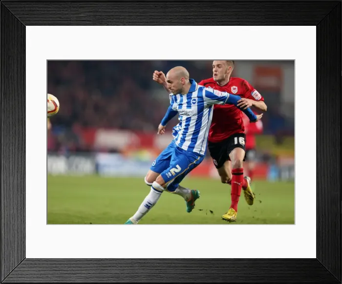 Framed Print : A Look Back: Brighton & Hove Albion vs. Cardiff City (Away) - 19-02-2013: 2012-13 Season's Away Game Framed Print : A Look Back: Brighton & Hove Albion vs. Cardiff City (Away) - 19-02-2013: 2012-13 Season's Away Game