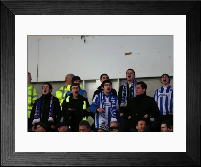 Framed Print : A Look Back: Brighton & Hove Albion vs. Cardiff City (Away) - 19-02-2013: 2012-13 Season's Exciting Encounter Framed Print : A Look Back: Brighton & Hove Albion vs. Cardiff City (Away) - 19-02-2013: 2012-13 Season's Exciting Encounter