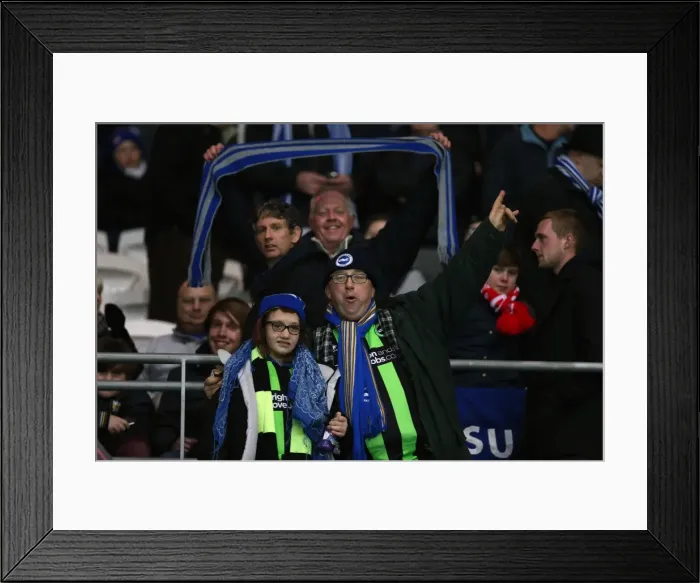 Framed Print : Brighton & Hove Albion vs. Cardiff City (Away) - 19-02-2013: Season 2012-13 Away Game Framed Print : Brighton & Hove Albion vs. Cardiff City (Away) - 19-02-2013: Season 2012-13 Away Game
