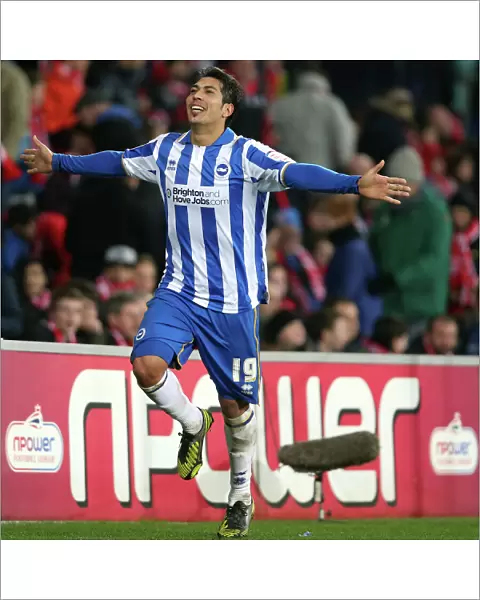 Leonardo Ulloa Scores Late Stunner: Brighton Take 2-0 Lead Over Cardiff City (February 2013)