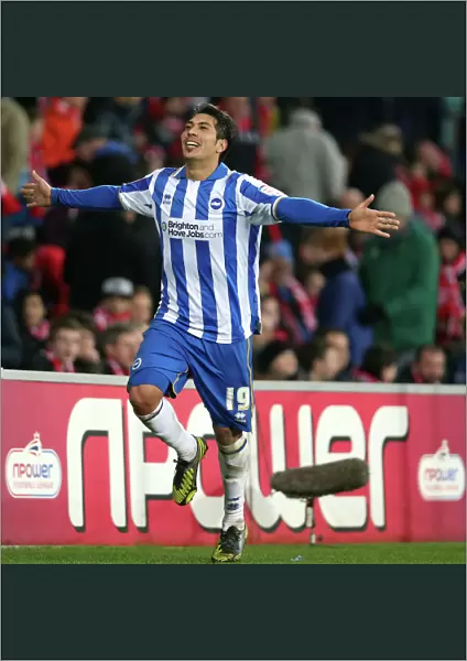 Leonardo Ulloa Scores Late Stunner: Brighton Take 2-0 Lead Over Cardiff City (February 2013)