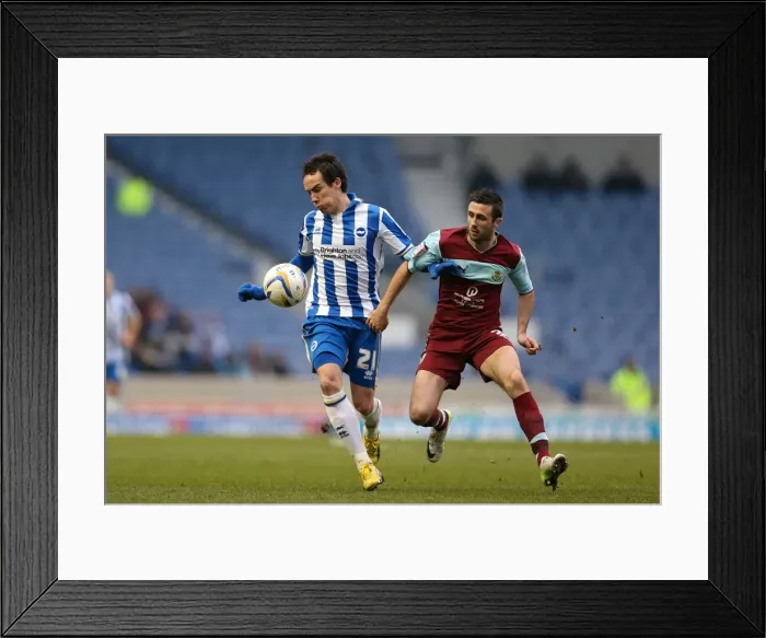 Framed Print : David Lopez Scores the Winner: Brighton & Hove Albion vs Burnley, Npower Championship, Amex Stadium (February 23, 2013) Framed Print : David Lopez Scores the Winner: Brighton & Hove Albion vs Burnley, Npower Championship, Amex Stadium (February 23, 2013)