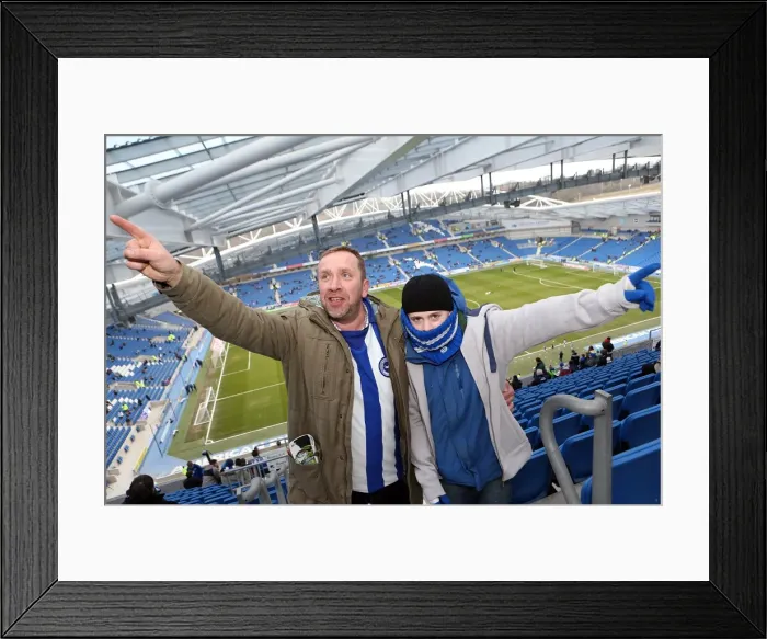 Framed Print : Electric Atmosphere: Brighton & Hove Albion FC Crowd Shots (2012-2013) - Amex Stadium Framed Print : Electric Atmosphere: Brighton & Hove Albion FC Crowd Shots (2012-2013) - Amex Stadium