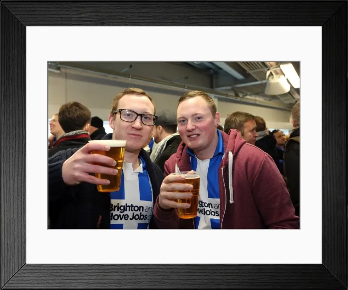 Framed Print : Brighton & Hove Albion FC: Electric Atmosphere - Crowd Shots at The Amex (2012-2013) Framed Print : Brighton & Hove Albion FC: Electric Atmosphere - Crowd Shots at The Amex (2012-2013)