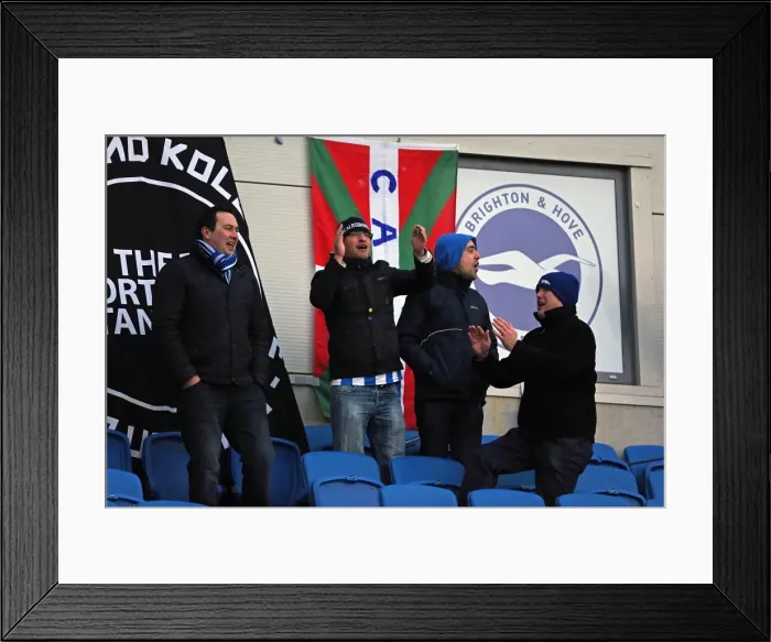 Framed Print : Brighton & Hove Albion: Electric Atmosphere at The Amex (2012-2013) - Fan Crowd Shots Framed Print : Brighton & Hove Albion: Electric Atmosphere at The Amex (2012-2013) - Fan Crowd Shots