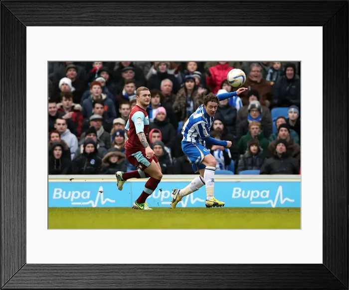 Framed Print : Brighton & Hove Albion vs. Burnley (23-02-2013) - A Look Back at the 2012-13 Home Season Framed Print : Brighton & Hove Albion vs. Burnley (23-02-2013) - A Look Back at the 2012-13 Home Season