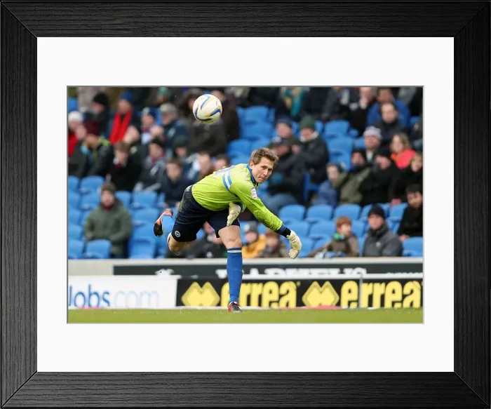 Framed Print : Tomasz Kuszczak in Action: Brighton & Hove Albion vs. Burnley, Npower Championship, Amex Stadium (February 23, 2013) Framed Print : Tomasz Kuszczak in Action: Brighton & Hove Albion vs. Burnley, Npower Championship, Amex Stadium (February 23, 2013)